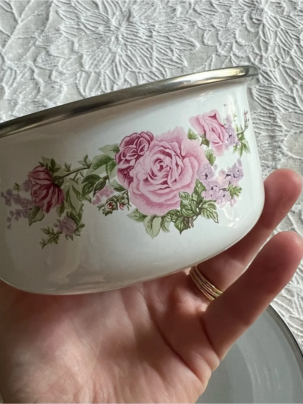 Vintage set enamel